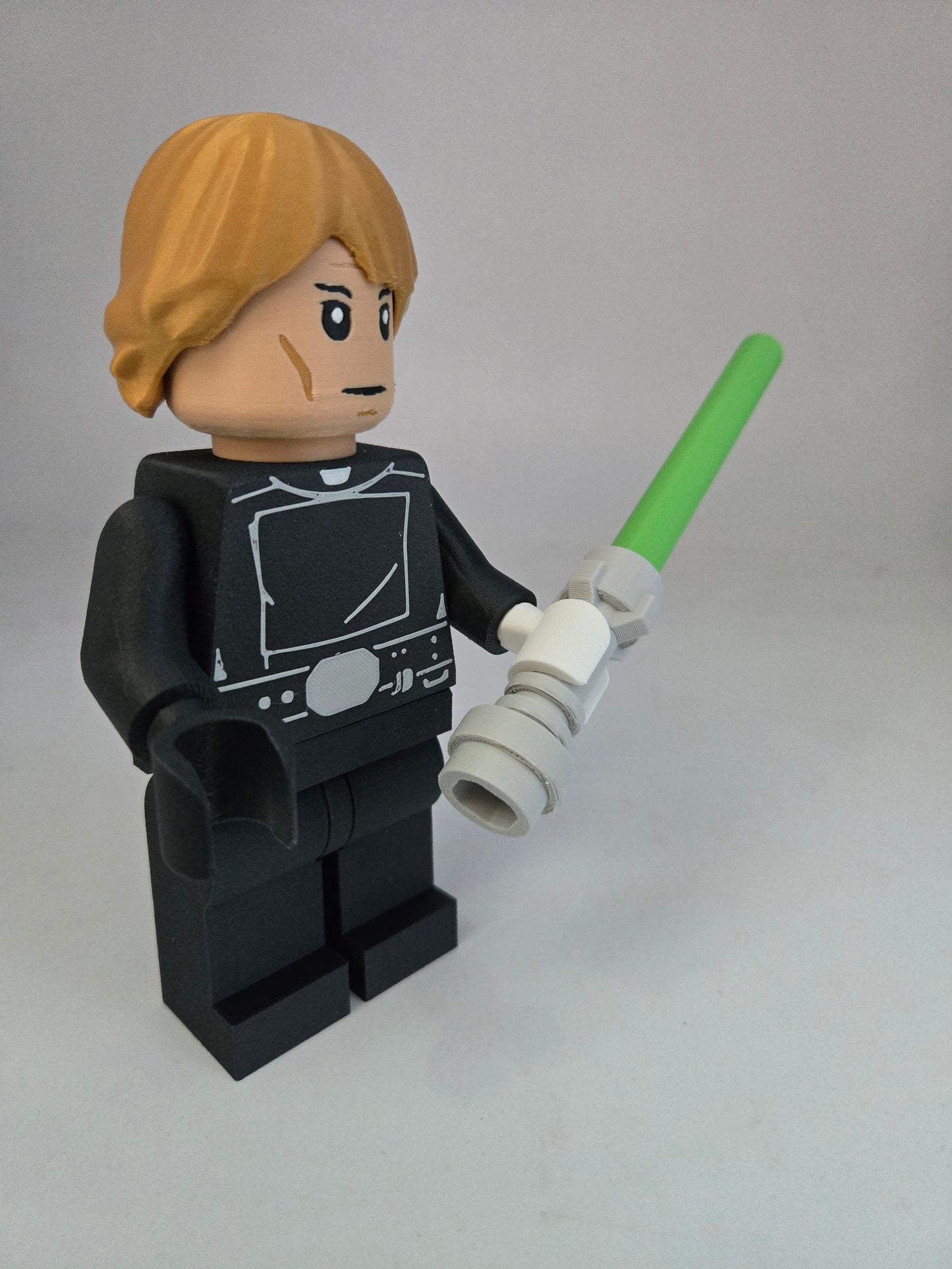 Custom 3D printed Brick Lego Luke Skywalker