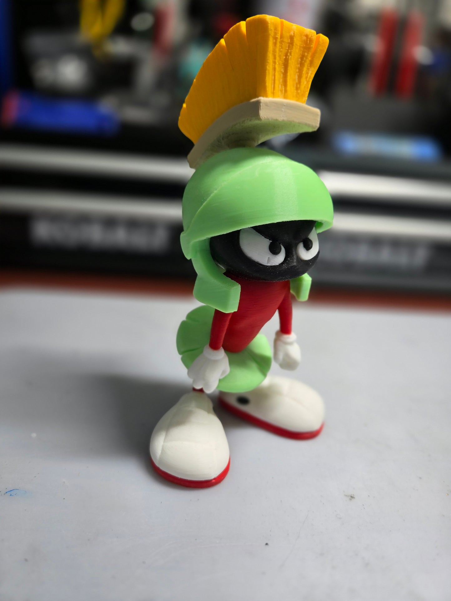 Marvin the Martian looney Toons 3D custom Glow in the dark Figure