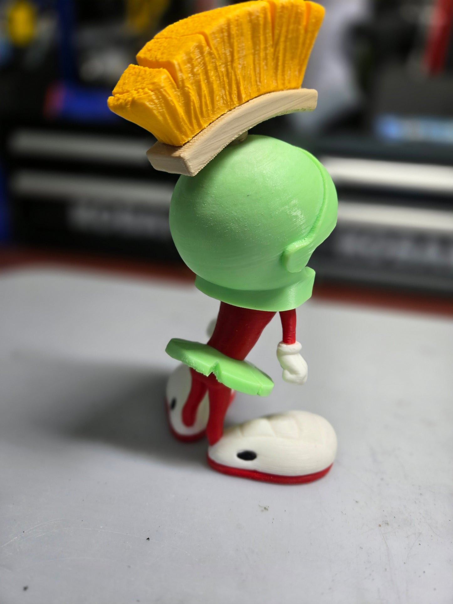 Marvin the Martian looney Toons 3D custom Glow in the dark Figure