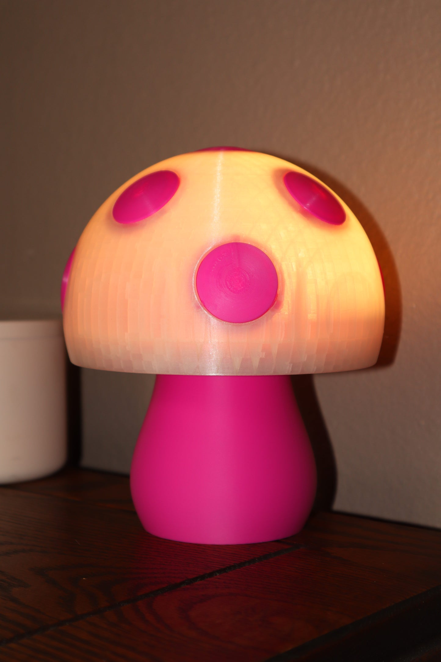 Mushroom LED Lamp - Glow in the Dark Available - Custom Colors Available