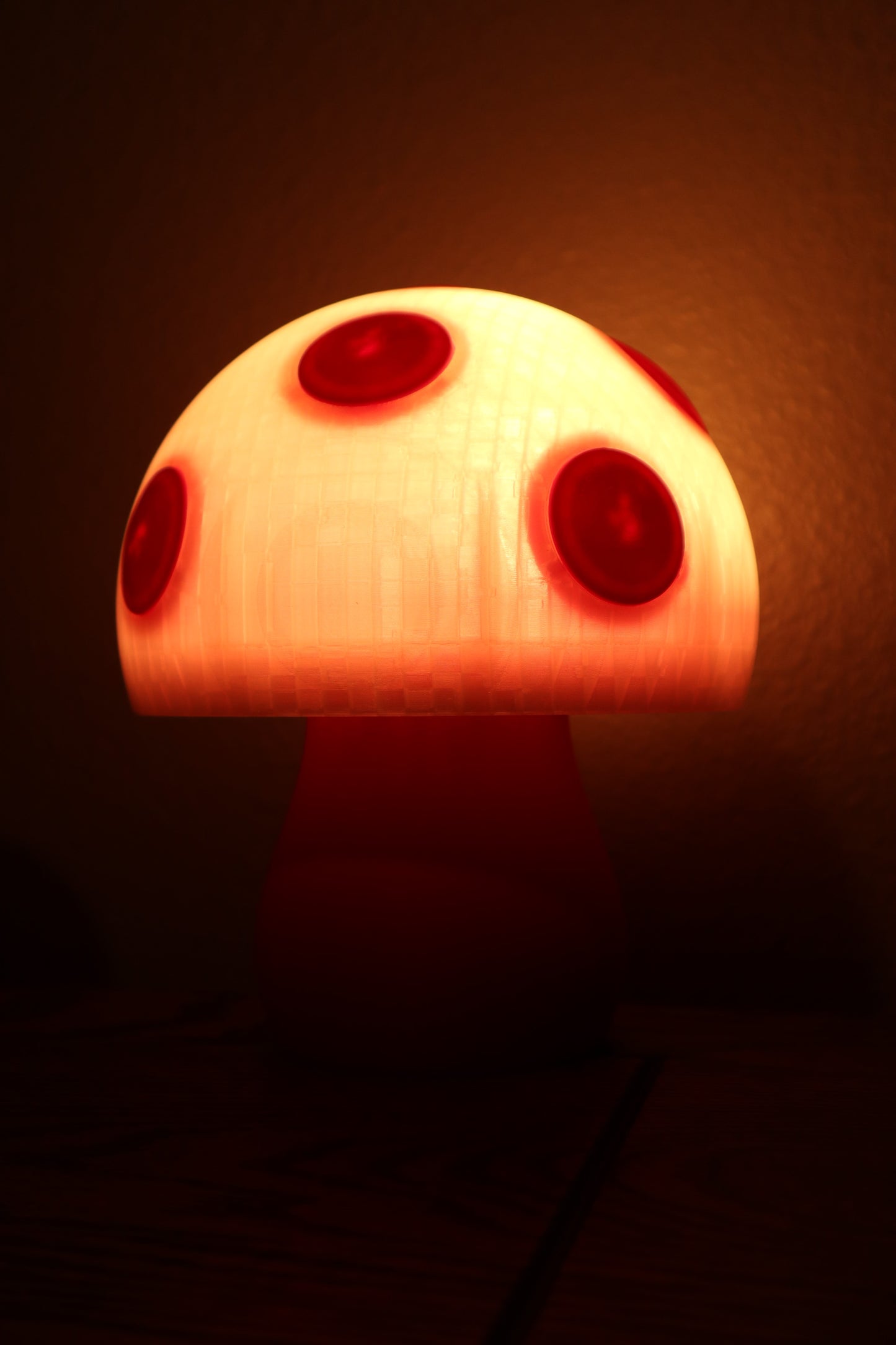 Mushroom LED Lamp - Glow in the Dark Available - Custom Colors Available