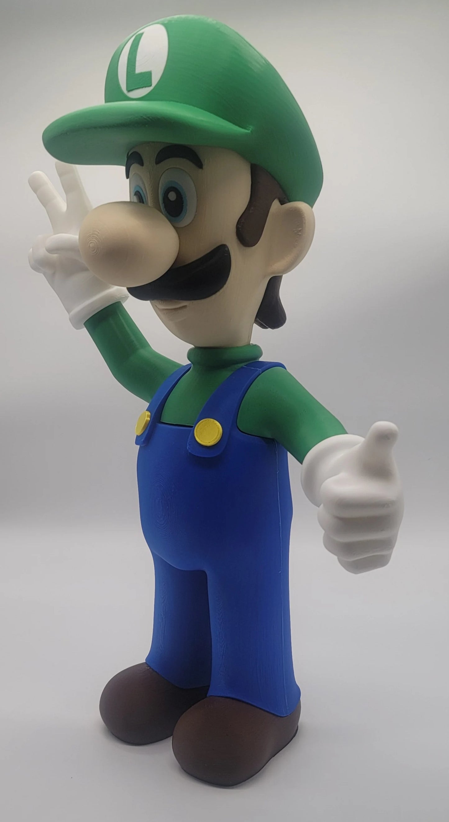 Custom 3D printed Luigi 24 inches tall