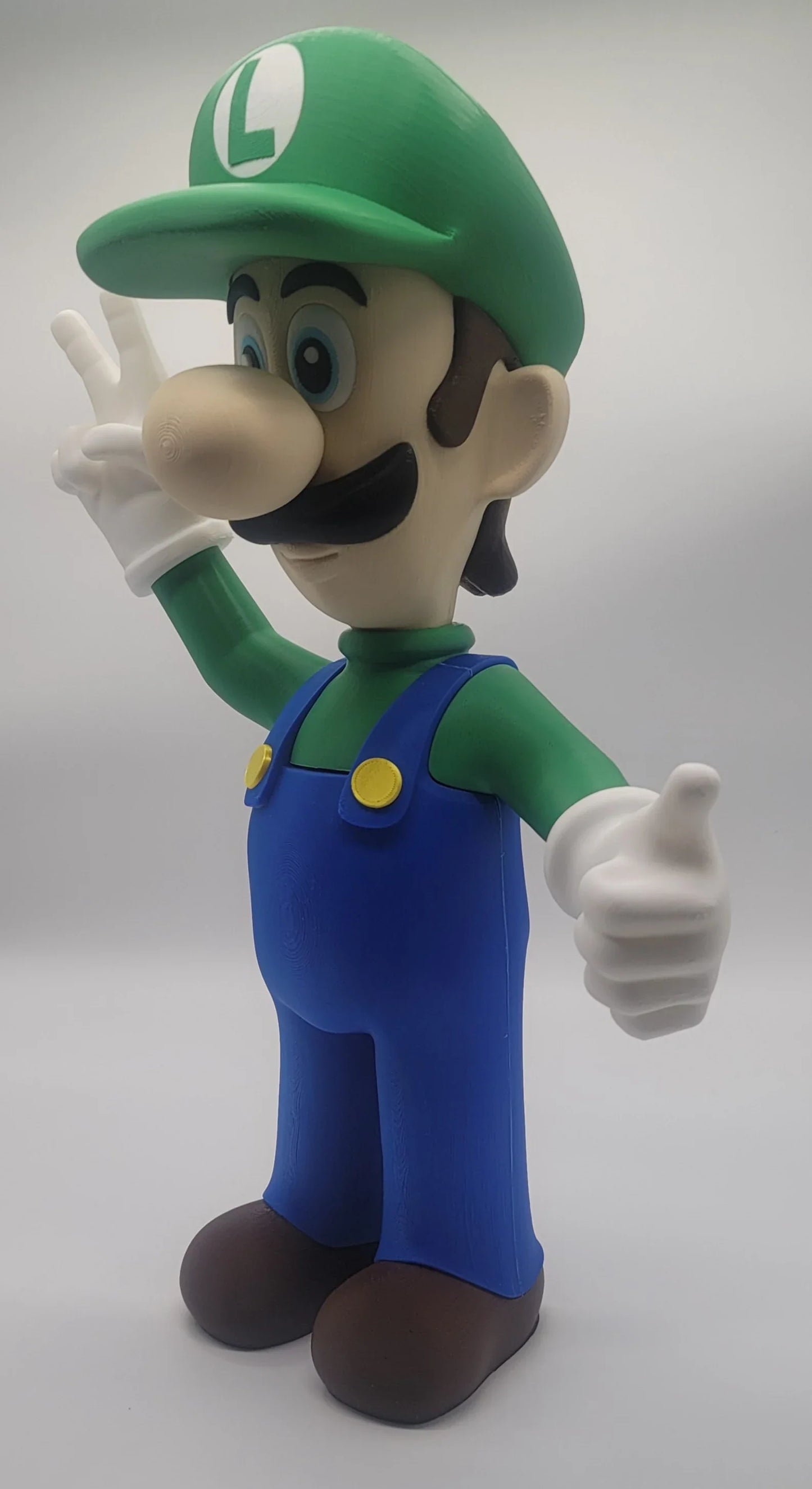 Custom 3D printed Luigi 24 inches tall