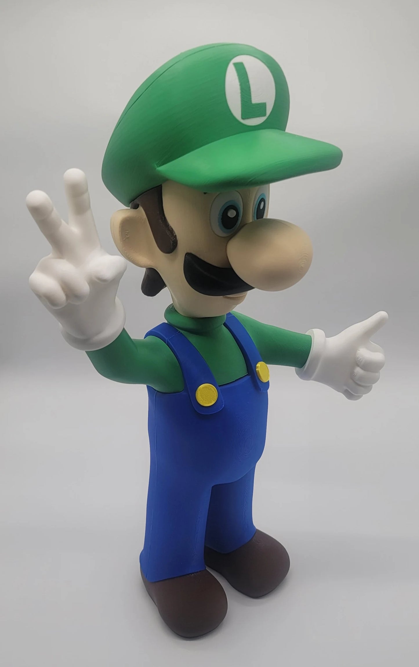 Custom 3D printed Luigi 24 inches tall