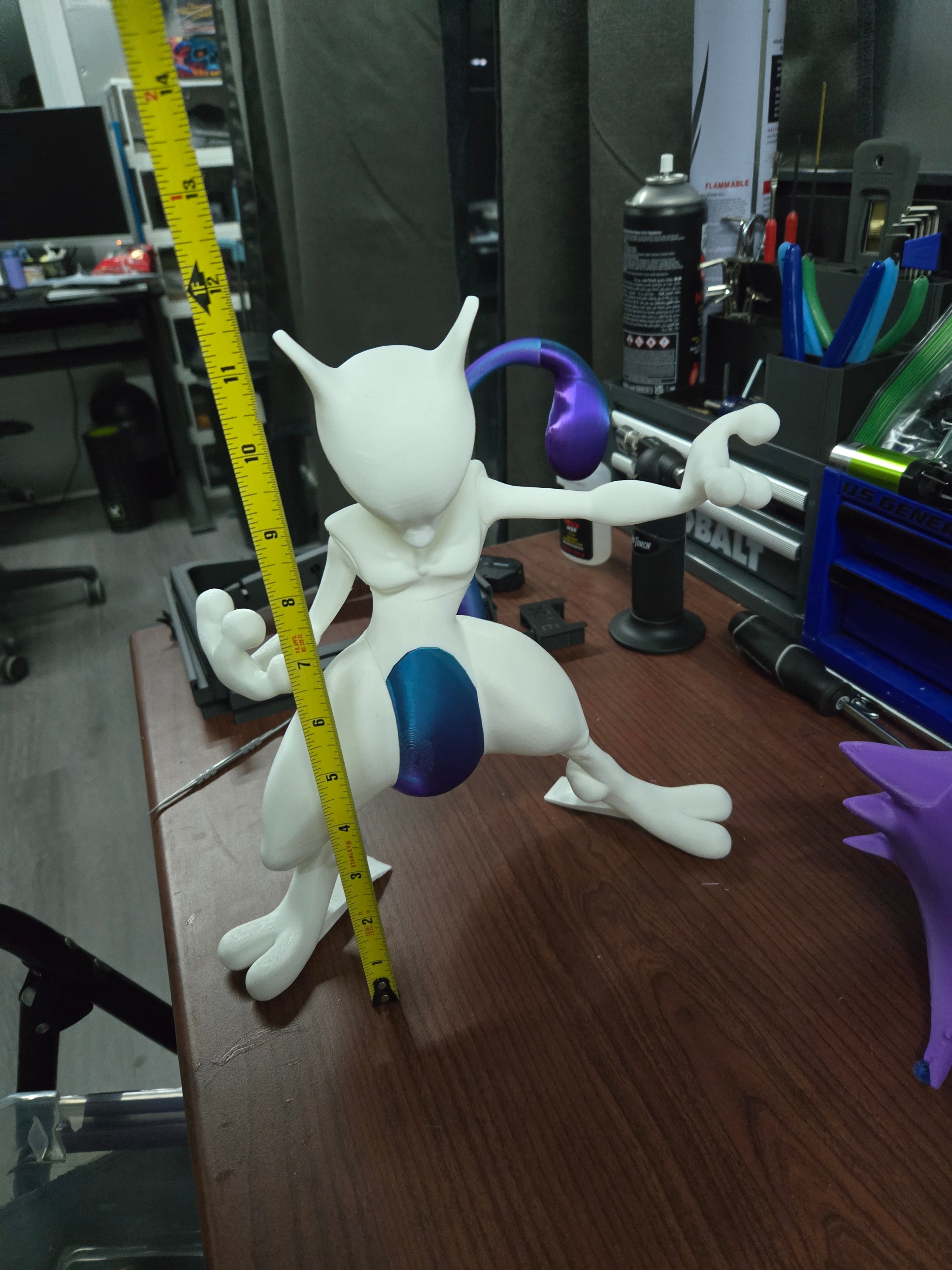 3D Printed Custom Pokémon Mowtwo