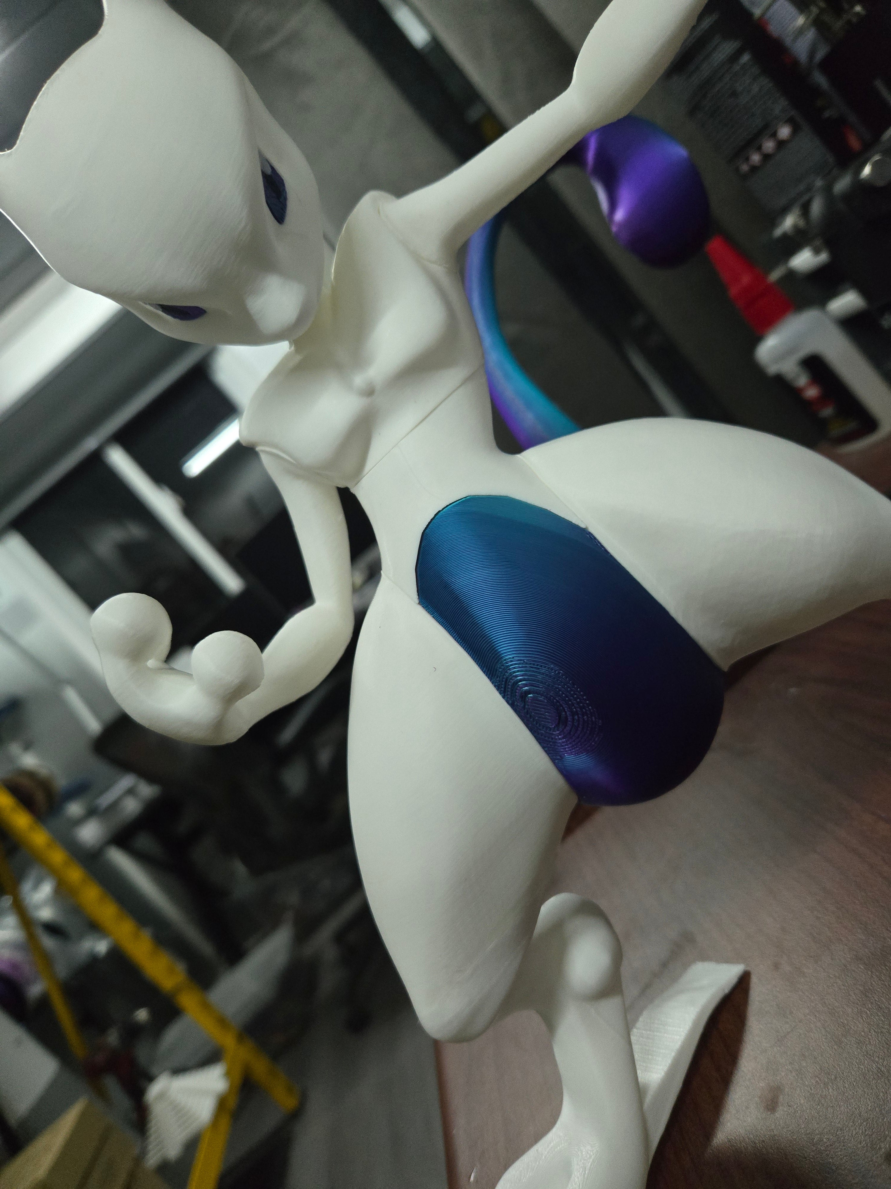 3D Printed Custom Pokémon Mowtwo