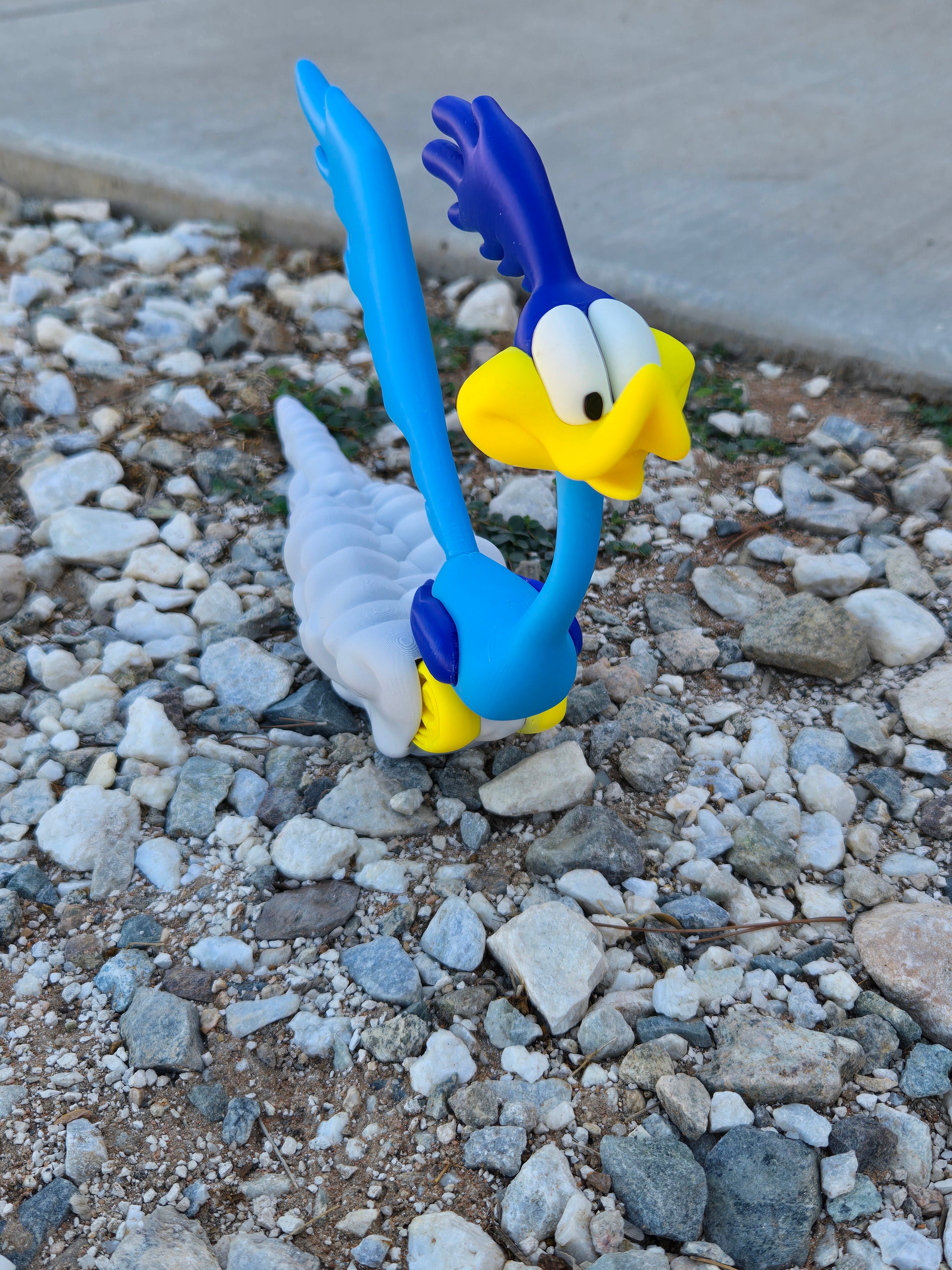 Custom 3D printed Roadrunner art from Looney Tunes