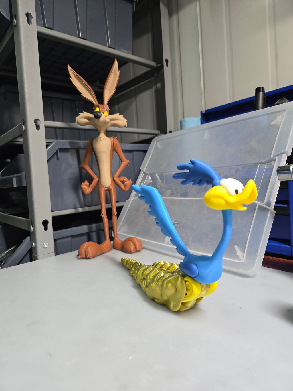 Custom 3D printed Roadrunner art from Looney Tunes