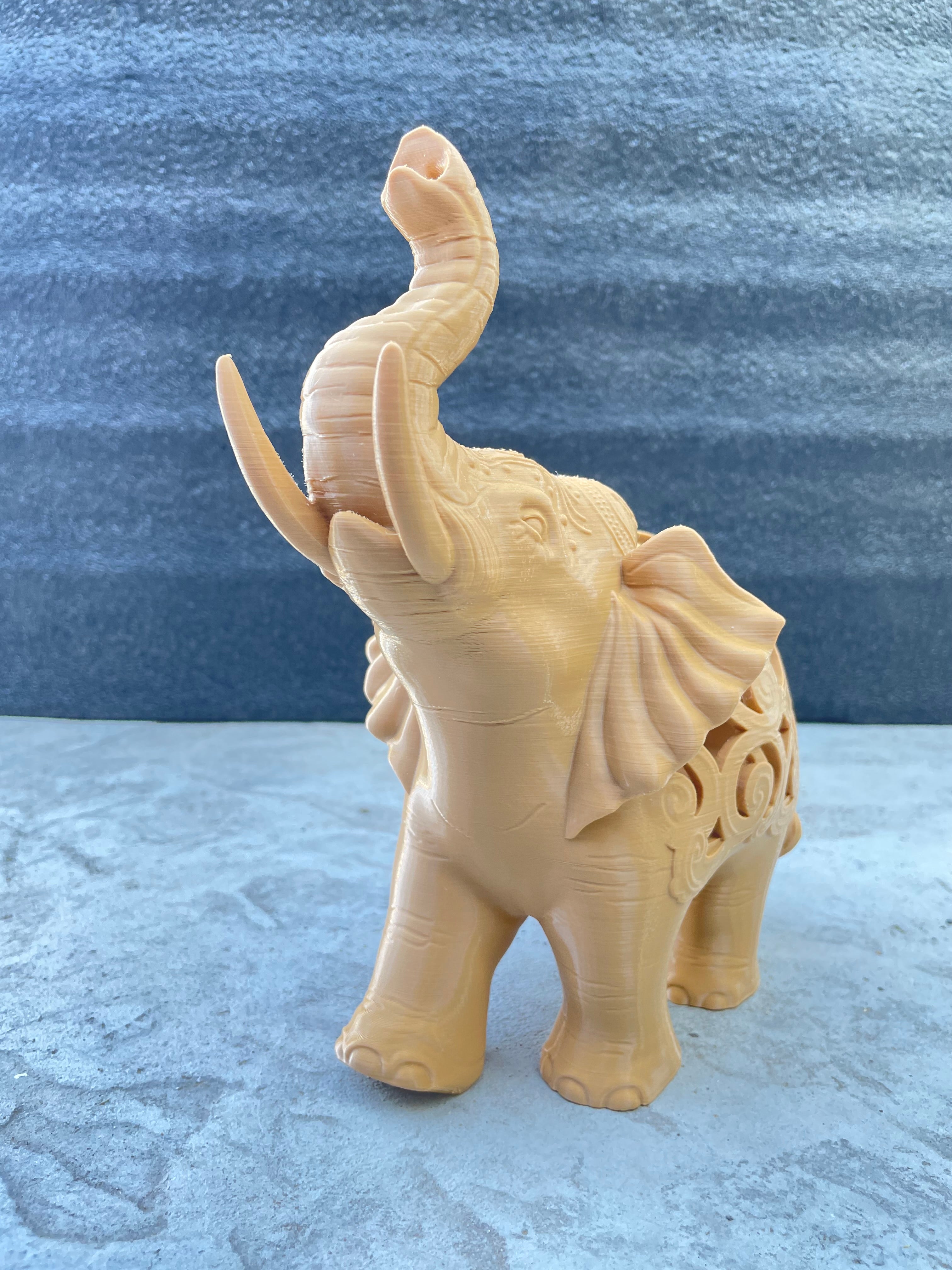 Lucky Infinity Elephant Ornate Decor - Custom Colors Available - Glow in the Dark Available