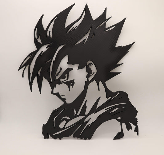 Dragon Ball Z's Goku - View of Back - Art Wall Decor - Custom Colors Available