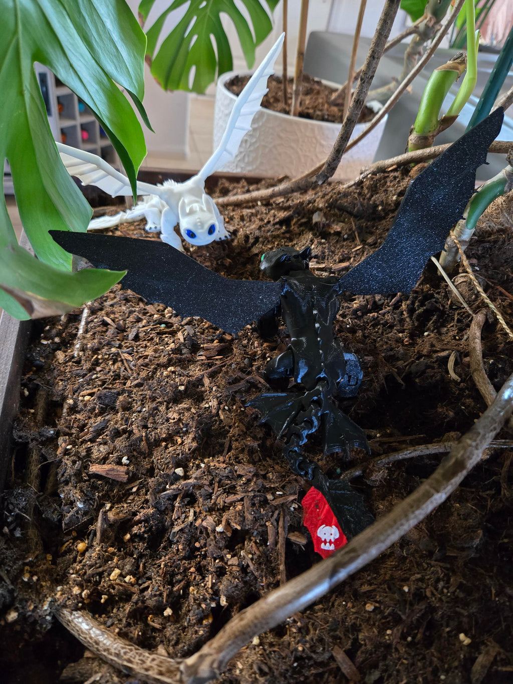 Light and Dark Fury, Dragons, how to train a Dragon, 3D printed