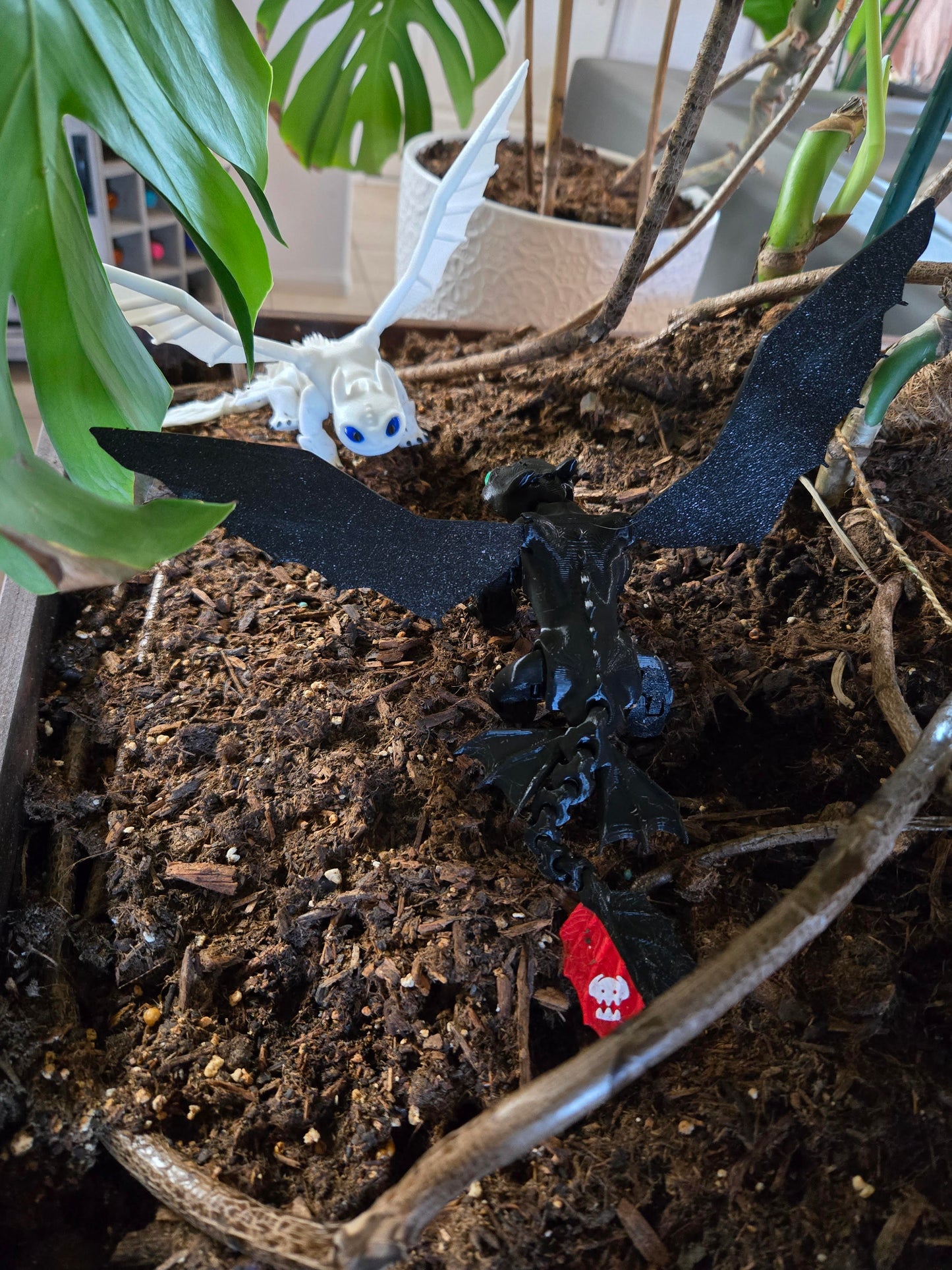 Light and Dark Fury, Dragons, how to train a Dragon, 3D printed