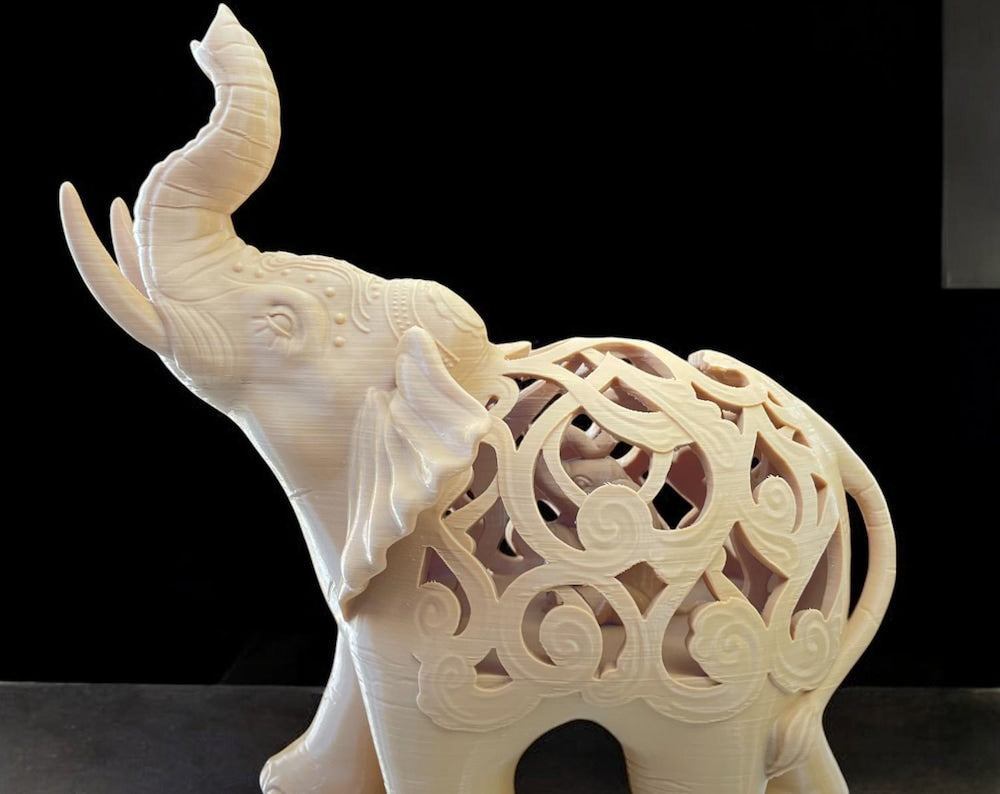 Lucky Infinity Elephant Ornate Decor - Custom Colors Available - Glow in the Dark Available